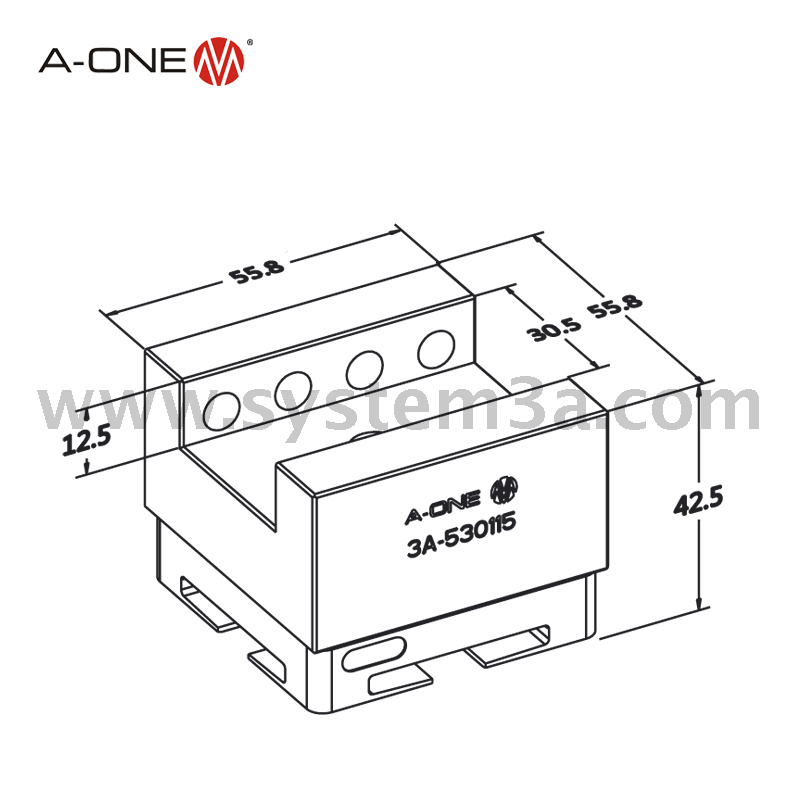 R Giá đỡ bằng thép U30 3A-530115