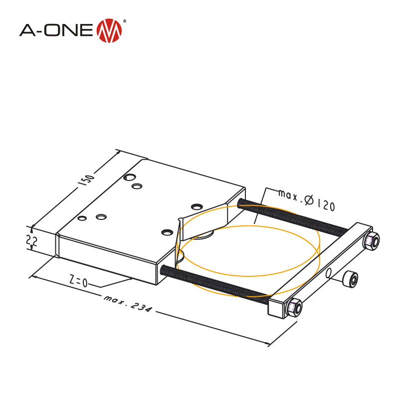 Người giữ Prism 120mm Palletset W 3A-200046