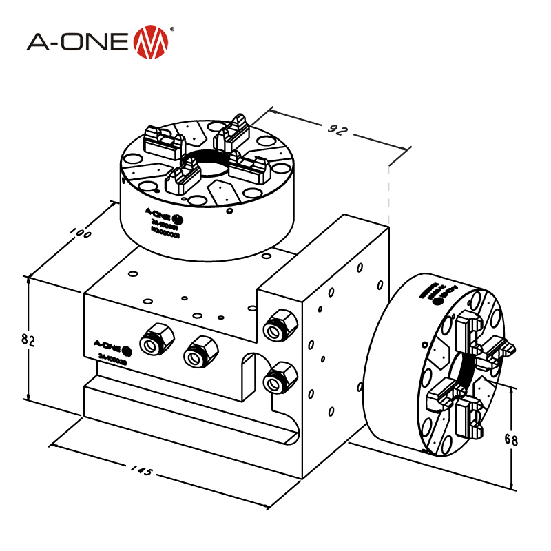 Khối vuông cho Chuck 3A-100028 nhanh