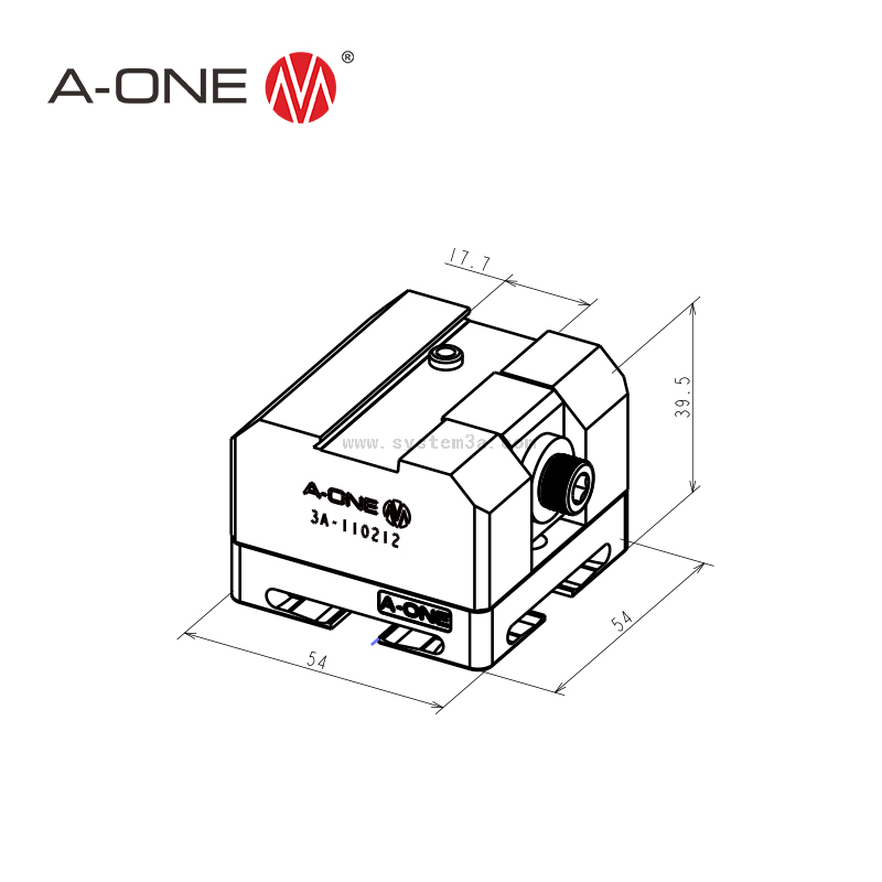 Ống kẹp Dovetail R25 3A-110212
