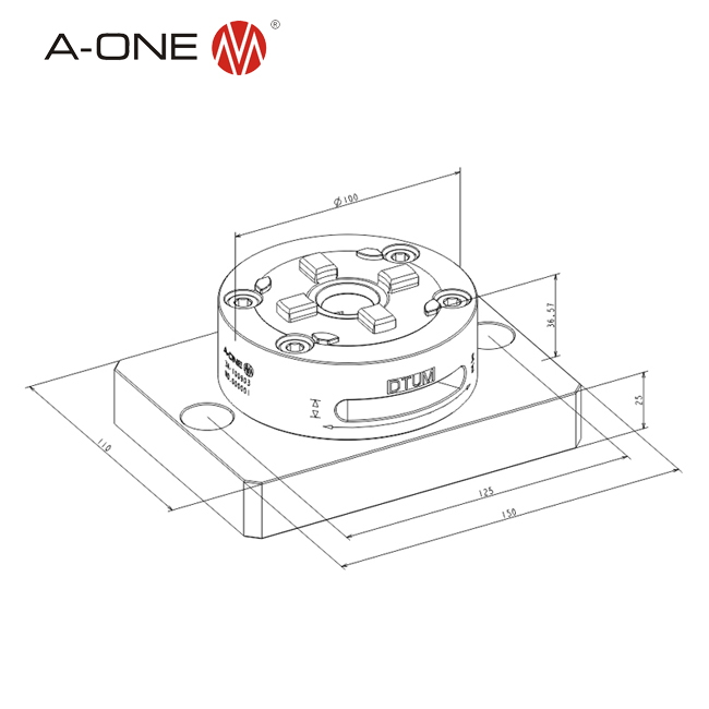 R Chuck thủ công （với tấm） 3A-100908