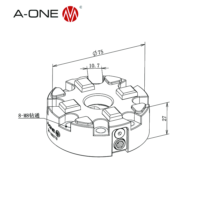 Mâm cặp cầm tay R75 3A-100078