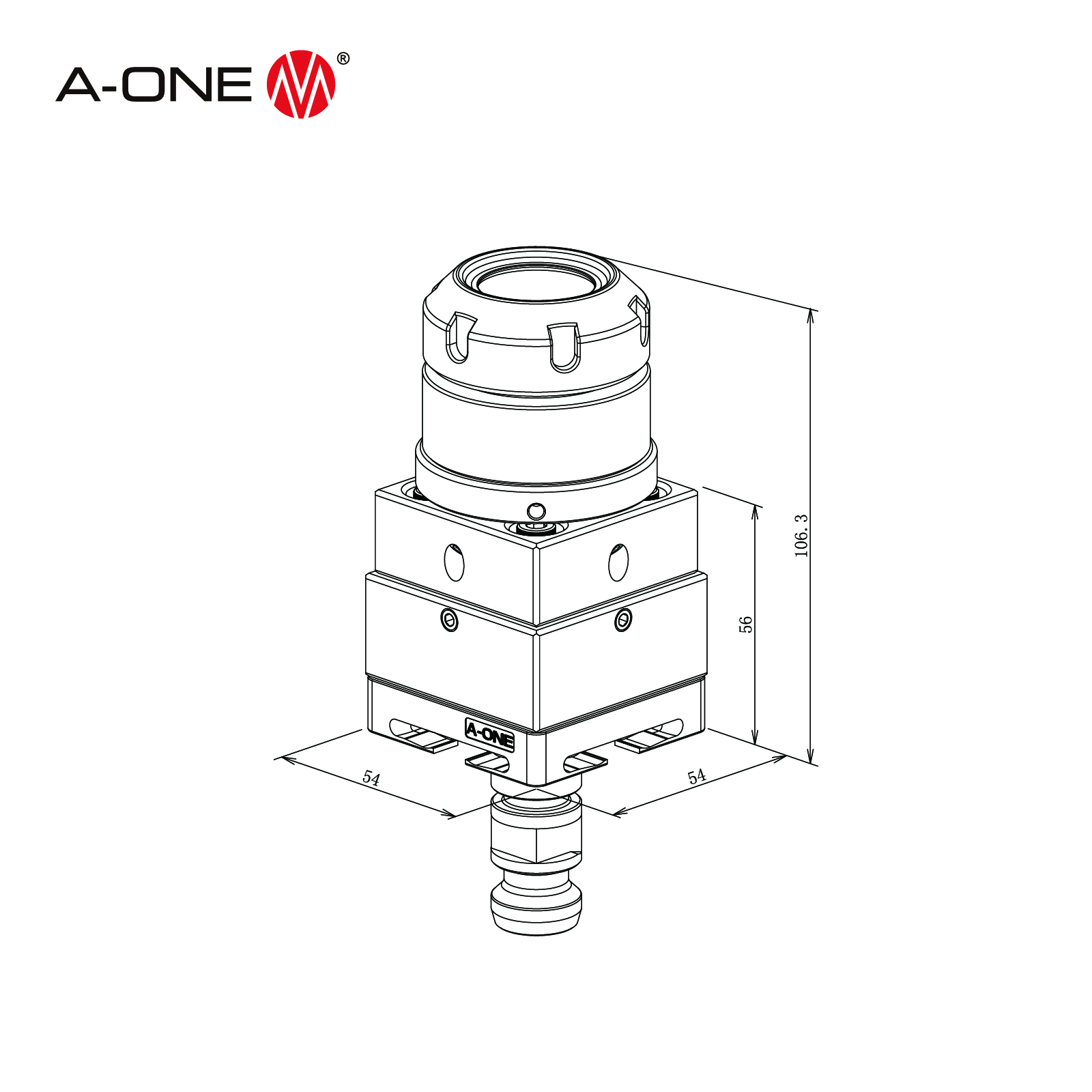Kẹp kẹp ER32 có thể điều chỉnh loại R 3A-300129 