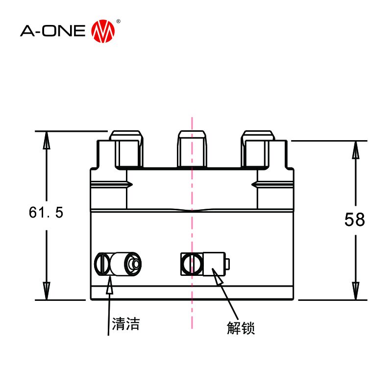  R loại Light Pneumatic Chuck 3A-100070 