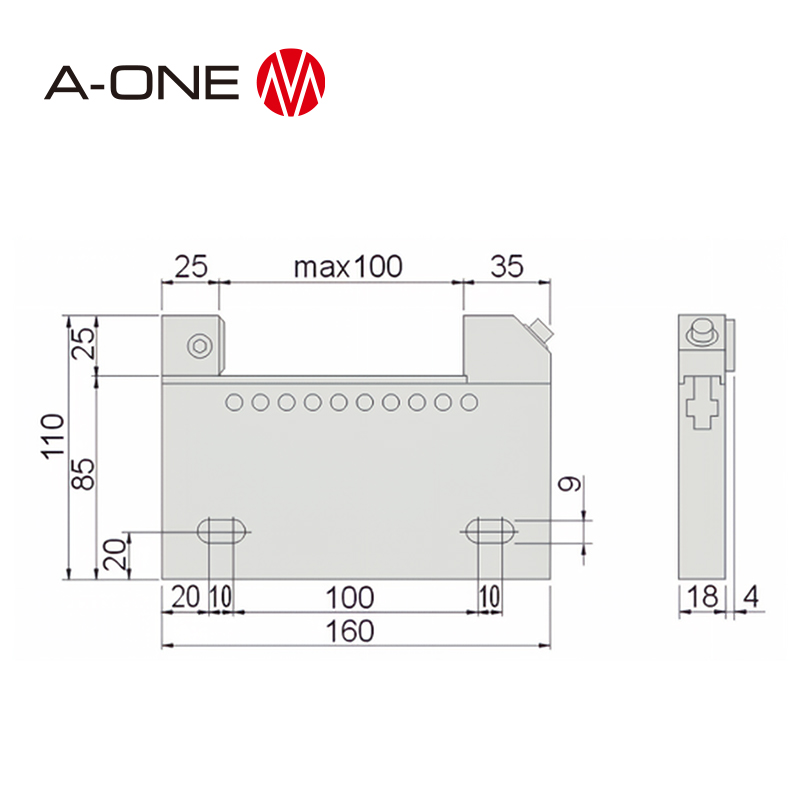 Vise chính xác không gỉ cho EDM 3A-200154