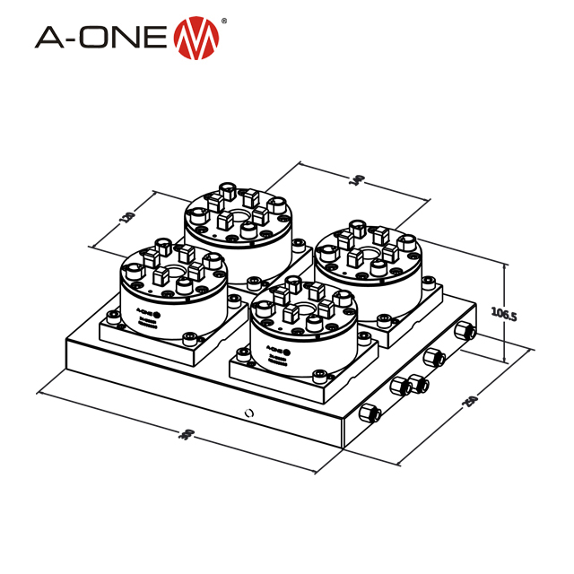 R Chuck Auto - Quatro 3A -100065 