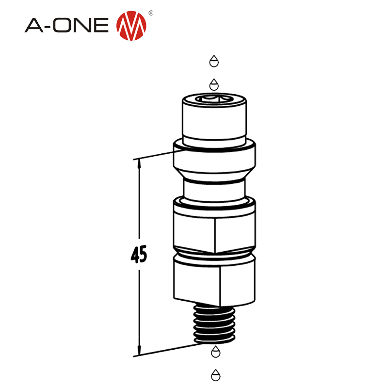 Chucking Spigot F/A EDM M10*45 để xả 3A-400038