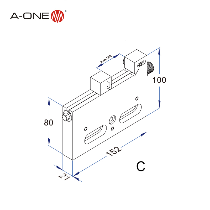 Kẹp dây đi bộ bằng tay (vise) 3A-210006